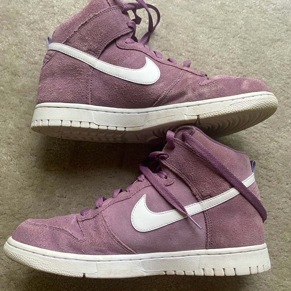 Nike Lavender Suede High Tops